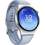 Huawei Watch 6 46mm (Niz-L19F), Smartwatch silber, blaues Fluoroelastomer-Armband