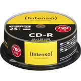 Intenso CD-R 700 MB, CD-Rohlinge 52fach, 25 Stück