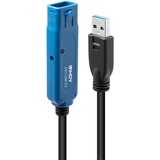 Lindy USB 3.2 Gen 1 Aktivverlängerungskabel Pro, USB-A Stecker > USB-A Buchse schwarz, 10 Meter