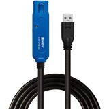 Lindy USB 3.2 Gen 1 Aktivverlängerungskabel Pro, USB-A Stecker > USB-A Buchse schwarz, 10 Meter