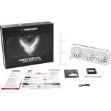 PowerColor Radeon RX 9070 XT Red Devil 16GB OC WHITE, Grafikkarte weiß, RDNA4, GDDR6, 3x DisplayPort, 1x HDMI 2.1