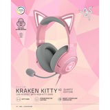 Razer Kraken Kitty V2, Gaming-Headset pink, USB-A