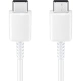 SAMSUNG USB 2.0 Kabel, USB-C Stecker > USB-C Stecker weiß, 1 Meter, Laden mit bis zu 60 Watt