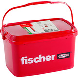 fischer Dübel DuoPower 10x50  hellgrau/rot, 720 Stück, Eimer