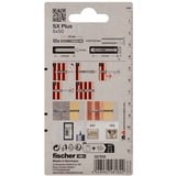 fischer Dübel SX Plus 6x50 K hellgrau, 10 Stück