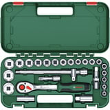 Bosch Heimwerken & Garten 1/2" Ratschen-Set mit Steckschlüsseln, 25-teilig grün, Drehmoment bis 768 Nm, im Koffer