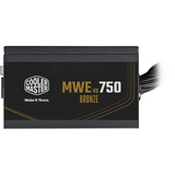 Cooler Master MWE Bronze 750 V3 230V, PC-Netzteil schwarz, 4x PCIe, 750 Watt
