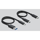 DeLOCK USB Type-C Card Reader, Kartenleser grau, + USB Hub