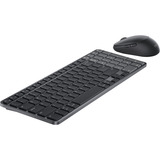 Dell Pro 7 wiederaufladbare kompakte Tastatur und Maus (KM746), Desktop-Set graphit, DE-Layout, Scherenmechanik