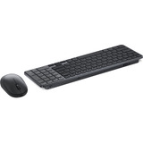 Dell Pro 7 wiederaufladbare kompakte Tastatur und Maus (KM746), Desktop-Set graphit, DE-Layout, Scherenmechanik