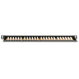 Digitus CAT 6, Klasse E Patchpanel, 24 Port schwarz, 1 HE