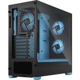 Fractal Design Pop Air RGB Cyan Core TG Clear Tint, Tower-Gehäuse schwarz/hellblau