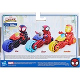 Hasbro Marvel Spidey and His Amazing Friends - Iron Man Action-Figur & Motorrad, Spielfigur 