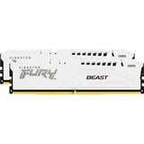 Kingston FURY DIMM 64 GB DDR5-6400 (2x 32 GB) Dual-Kit, Arbeitsspeicher weiß, KF564C32BWEK2-64, FURY Beast, INTEL XMP, AMD EXPO