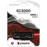 Kingston KC3000 4096 GB, SSD schwarz, PCIe 4.0 x4, NVMe, M.2 2280