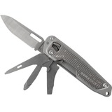 Leatherman Multitool FREE T2 edelstahl, 8 Tools