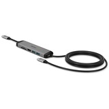 Lindy USB 3.2-C Micro Dock, Dockingstation aluminium/schwarz, USB Power Delivery