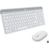 Logitech MK470 Slim Combo, Desktop-Set weiß, DE-Layout, Scherenmechanik