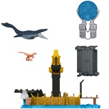 Mattel Jurassic World Minis Spielset Mosasaurus Mayhem, Spielgebäude