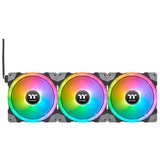 Thermaltake SWAFAN EX14 RGB PC Cooling Fan TT Premium Edition, Gehäuselüfter schwarz, 3er Pack, inkl. Controller, 140 mm