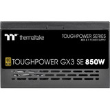 Thermaltake Toughpower GX3 SE 850W, PC-Netzteil schwarz, 1x 12-Pin High Power GPU, 2x PCIe, 850 Watt