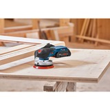 Bosch Akku-Exzenterschleifer GEX 18V-125 Professional + M480 Starter-Set blau/schwarz, ohne Akku und Ladegerät, in L-BOXX