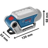 Bosch Professional Akku-Lampe GLI DeciLED 12V/10,8V-Li, Arbeitsleuchte blau, ohne Akku und Ladegerät