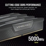 Corsair DIMM 32 GB DDR5-7000 (2x 16 GB) Dual-Kit, Arbeitsspeicher schwarz, CMK32GX5M2B7000C40, Vengeance, INTEL XMP
