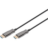 Digitus HDMI AOC Hybrid Glasfaserkabel, UHD 4K schwarz, 30 Meter