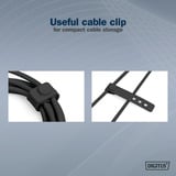 Digitus USB4 Gen 3x2 Silikon-Anschlusskabel USB-C > USB-C schwarz, 1 Meter, PD, Laden mit bis zu 240 Watt