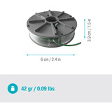 GARDENA Ersatzfadenspule 5411-20, Mäh-Faden für Akku-Rasentrimmer PowerTrim 30/18V P4A