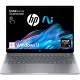 HP OmniBook Ultra 14-fd0094ng, Notebook silber, AMD Ryzen AI 9 365, AMD Radeon 880M, 16 GB LPDDR5X, 1 TB (1 TB SSD), Windows 11 Home 64-Bit