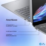 HP OmniBook Ultra 14-fd0094ng, Notebook silber, AMD Ryzen AI 9 365, AMD Radeon 880M, 16 GB LPDDR5X, 1 TB (1 TB SSD), Windows 11 Home 64-Bit