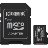 Kingston Canvas Select Plus 512 GB MicroSDXC, Speicherkarte schwarz, UHS-I U3, Class 10, V30