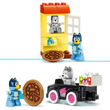 LEGO 10469 DUPLO Bluey Pizza-Schwestern mit Muffin und Bluey, Konstruktionsspielzeug 