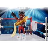 PLAYMOBIL 70879 specialPLUS Box-Champion, Konstruktionsspielzeug Inkl. Boxecke und Siegeskranz