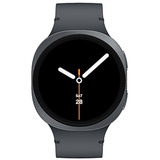 SAMSUNG Galaxy Watch8, Smartwatch dunkelgrau, 44 mm, Sport Band M/L