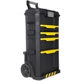 Stanley Rollende Werkstatt 3-in-1, Werkzeugwagen schwarz/gelb, mit Trolley-Griff