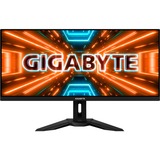 GIGABYTE M34WQ, Gaming-Monitor 86 cm (34 Zoll), schwarz, WQHD, IPS, HDR, AMD Free-Sync, 144Hz Panel