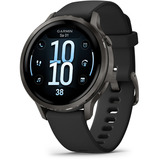 Garmin Venu 4 - 41 mm, Smartwatch schwarz/schiefergrau, Silikon-Armband in grau