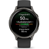 Garmin Venu 4 - 41 mm, Smartwatch schwarz/schiefergrau, Silikon-Armband in grau