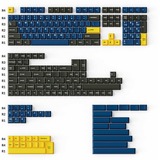 Keychron Cherry Profile Double-Shot PBT Full Keycap-Set - Royal, Tastenkappe dunkelblau/goldgelb, 219 Stück, ANSI & UK ISO Layout