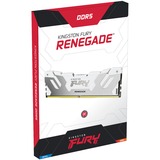 Kingston FURY DIMM 16 GB DDR5-6400  , Arbeitsspeicher weiß, KF564C32RW-16, Renegade, INTEL XMP