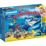 PLAYMOBIL 70776 Adventskalender "Badespaß Polizeitaucheinsatz", Konstruktionsspielzeug
