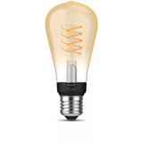 Philips HUE White Filament Lampe E27 Edison ST64 550 lm, LED-Lampe 