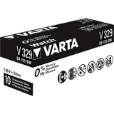 Varta Silberoxid-Knopfzelle 329, Batterie silber, 10 Stück