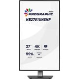 iiyama ProGraphic HB2701UHSNP-B1, LED-Monitor 68.5 cm (27 Zoll), schwarz (matt), UltraHD/4K, IPS, HDMI, DP, USB-C, USB-Hub