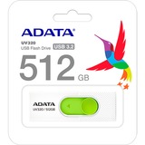 ADATA UV320 512 GB, USB-Stick weiß/grün, USB-A 3.2 Gen 1