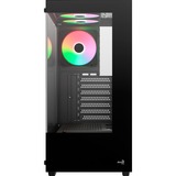 Aerocool Pivot-G-BK-v3, Tower-Gehäuse schwarz, Tempered Glass x 2