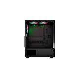 Aerocool Pivot-G-BK-v3, Tower-Gehäuse schwarz, Tempered Glass x 2
